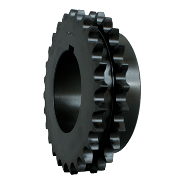 Double Strand Sprocket; 60-2 Chain Size; 36 Teeth; Requires Q1 Split Taper Bushing